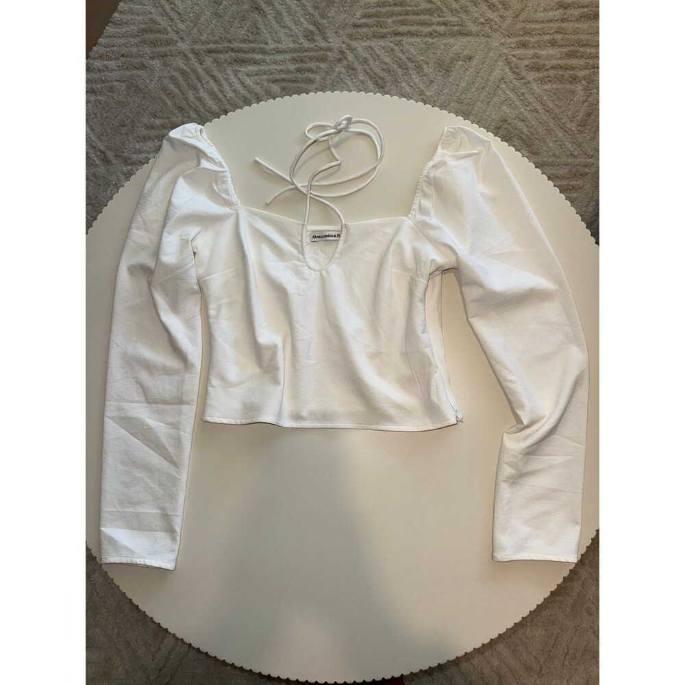 Abercrombie & Fitch Long Sleeve with tie neck